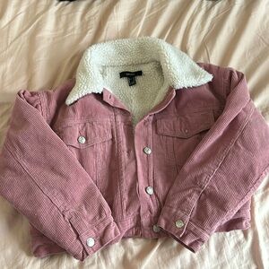 Cute cropped pink forever21 jacket